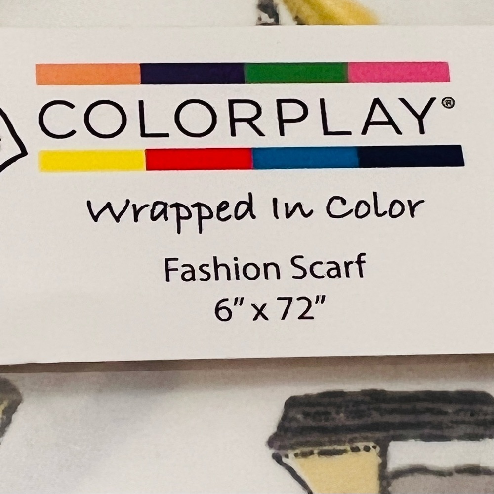 ColorPlay Fashion Scarf With Sailboats - Picture 2 of 4